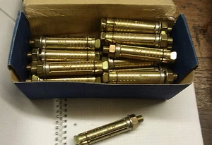 M12 x 15 mm projecting bolt shield anchor . Box of 25. FREE POSTAGE. - Imagen 1 de 3