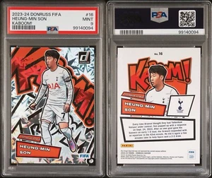 2023-24 Panini Donruss Heung-Min Son KABOOM CASE HIT Spurs PSA 9 MINT LOW POP - Picture 1 of 1