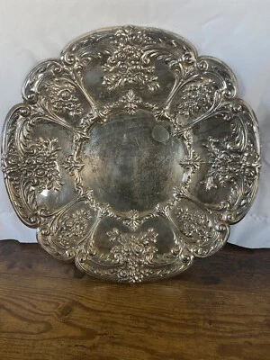 Vintage Reed & Barton 1865 Royal Bouquet Silver plated Tray - Image 1 of 4