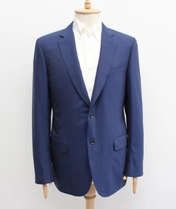 Men's CANALI Travel Wool Striped Blazer Jacket Sport Coat Navy Size 54 US44 L - Picture 1 of 13