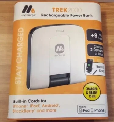 BANCO DE ENERGÍA RECARGABLE NUEVO MyCharge TREK2000 iPod, iPhone, Android, Blackberry Foto 1 de 2