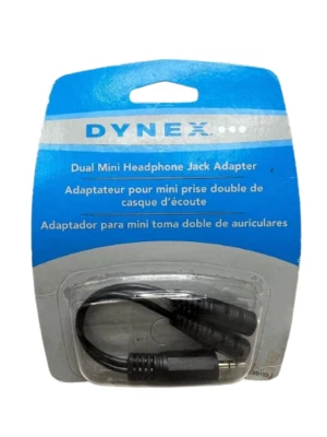 Dynex - Dual Mini Headphone Jack Adapter Model DX-AD103 - Image 1 of 3