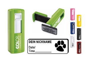 Geocaching Stamp Geocaching Stamp Paw Name Geocacher Logbook Stamp ✔ - Picture 1 of 1