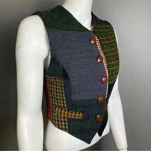 Dolce and Gabanna vest suit tweed patchwork houndstooth hunt vintage Small - Picture 1 of 13