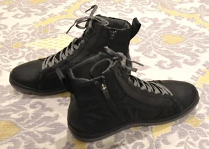 LN! Camper Peu Pista Black Canvas leather hightop boots Men's 41 EU / 8 - 8.5 US - Picture 1 of 5
