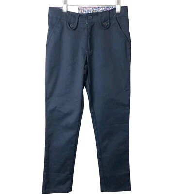 Genuine School Uniform NWT Girls' Navy Blue Adjustable Waist Pants Size 8 Skinny - Image 1 of 4