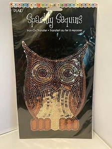 Sequin Owl Iron New From Plaid 8" x 5.5" Bronze - Picture 1 of 4