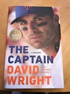 David Wright NY Mets. The Captain A Memoir By David Wright  A Signed Edition. - Foto 1 di 4