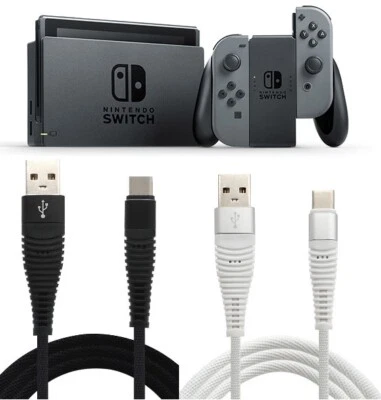 NINTENDO SWITCH USB Charging Cable Type C Cable Strong Braided usb cable - Image 1 of 4