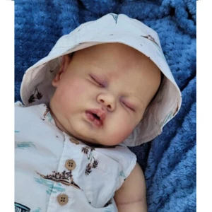 Handmade Gift 24" Reborn Baby Puppe Finished Newborn Pickle Slepping Sweet Baby - Bild 1 von 5