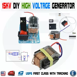 15KV High Voltage Inverter Generator Spark Arc Ignition Coil Module DIY Kit 3.7V - Picture 1 of 8