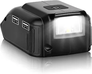 Ersatz für Dewalt 20V USB Adapter Ladegerät DCB090 Akku Adapter mit LED Licht - Bild 1 von 6