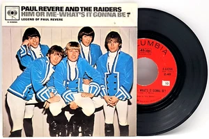 PAUL REVERE & THE RAIDERS - HIM OR ME - WHAT'S IT GONNA BE? -  ROCK 45 & PS - Picture 1 of 2