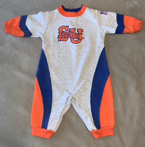 Syracuse University Vintage Baby Size 3-6 Months Sweatsuit One Piece Kid Athlete Cover