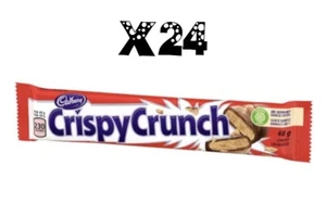 24 X Cadbury Crispy Crunch Chocolate Bar 48g Snack Full Size Box From Canada - Picture 1 of 7