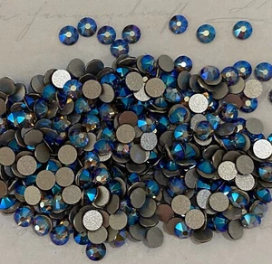 BLACK DIAMOND SHIMMER 5ss 1.8mm IHC Austrian Crystal Flatback Rhinestones 2058 - Picture 1 of 5