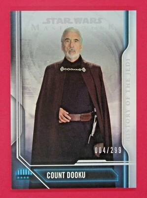 2018 Star Wars Masterwork Count Dooku 004/299 History of the Jedi Rainbow #HJ3 - Image 1 of 2