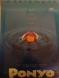 Ponyo Animated Anime Walt Disney Film Kino Werbung Poster 27x40 Pony - Bild 1 von 12