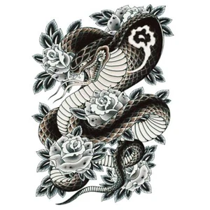 Adult Tattoo Waterproof Large Full Back Sexy Body Tattoos for Women Men Dragon - Picture 1 of 29