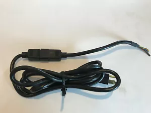 Power Cord 6' Volex 18/3 SVT Black LL2126-C E204241-C w/1' Extender Connector - Picture 1 of 2