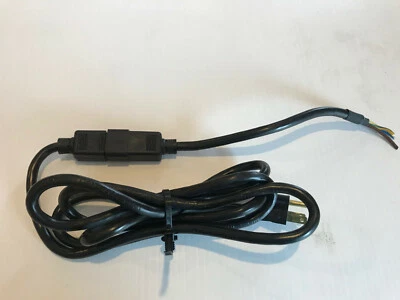 Power Cord 6' Volex 18/3 SVT Black LL2126-C  E204241-C w/1' Extender Connector - Image 1 of 2