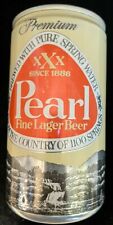 Pearl Fine Lager Empty Beer Can Pull Tab Open Attached