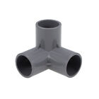 10Pcs 3-Way Elbow PVC Plumbing Fitting Pipe 25mm Socket Tee Corner Fittings Gray
