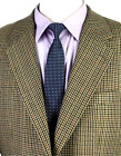 40R Chaps Ralph Lauren Mens 80s Vintage Silk Wool 2 Bttn Blazer Sport Coat Sand