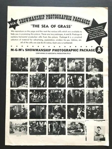 The Sea of Grass Movie Photo Package (Hepburn, 1947) - 2 Pages - 11" x 15" - Picture 1 of 3