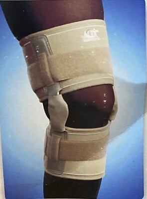 Alex Orthopedic Adjustable Hinged Knee Brace Large/extra Large Beige Color — 第 1/4 张图片