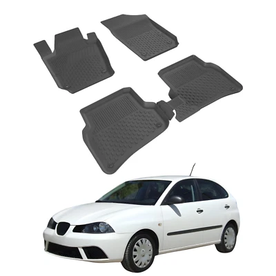 Alfombrillas Seat Ibiza 3 2001-2008 | Alfombrilla Premium Negra  Foto 1 de 4