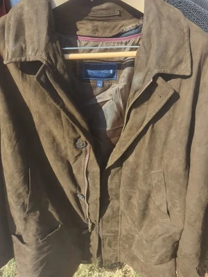 Newport Harbor Мужская XL подлинный Swade кожаное пальто идеальное состояние быстрая доставка... - Изображение 1 из 2