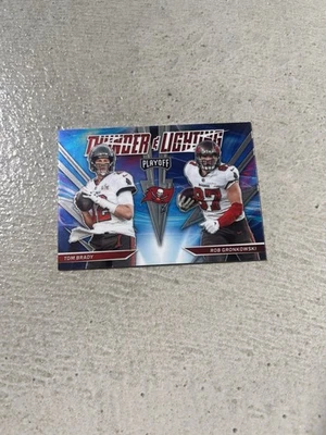 2021 Panini Playoff - Thunder and Lightning Tom Brady, Rob Gronkowski #TL-4 - Image 1 of 2