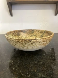 John Lennon Studio Pottery Bowl – Rustic Speckled Glaze – Signed  - Picture 1 of 13