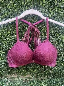 Victoria's Secret Very Sexy Push Up Black Lace Bra 32C - Picture 1 of 4