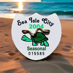 2004 Sea Isle City NJ Seasonal Beach Tag Badge New Jersey - Bild 1 von 7