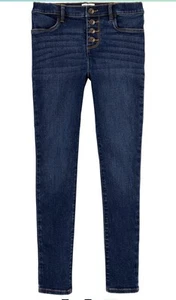 NWT OshKosh B’Gosh Size 12 Girls Dark Denim Super Skinny Jeans - Picture 1 of 3