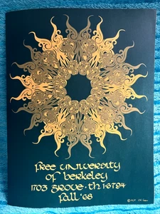 Free University of Berkeley FUB 1968 Fall Class Catalog Prospectus Underground - Picture 1 of 22