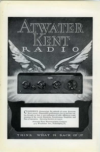 1925 Atwater Kent Radio Electronics Vintage MAGAZINE PRINT AD Decor Idea (4770) - Picture 1 of 1
