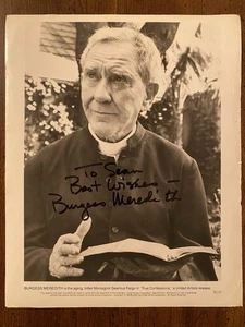 Burgess Meredith signed Autogramm Foto mit COA Batman Rocky True Confessions - Bild 1 von 4