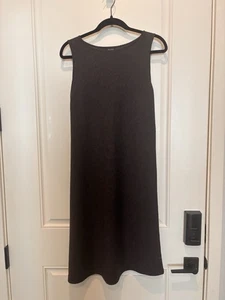 Eileen Fisher Tank Long Dress Womens Small Wool Italian Yarn Knit Minimalist - Picture 1 of 6