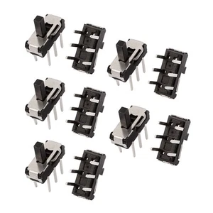 10 Pc 2 Position Straight 6P DPDT Micro Slide Switch Latching Power Switch - Picture 1 of 2