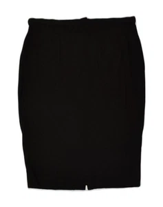 DOLCE & GABBANA Womens Pencil Skirt W32 Large Black Rayon HD09 - Picture 1 of 3