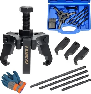 Harmonic Balancer Puller Remove Extractor Kit Set, Adjustable 3-Jaw Puller for R - Picture 1 of 5