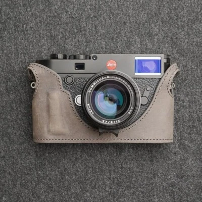 Real Leather Camera Bag Protect Case Cover Grip For Leica M10 M10-P M10P M-D - Image 1 of 4