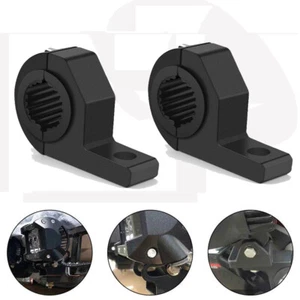 2x Universa Fog Driving Light Spotlight Clamp Holder Car Bull Bar Mount Bracket - Picture 1 of 9