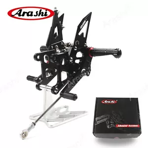 Reposapiés ajustables Arashi reposapiés aptos para Honda CBR250R 2011-2022 2020 - Imagen 1 de 8