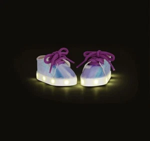 Glitzer Mädchen von Battat, Cosmic Glow Leuchtschuhe 14 Zoll Puppen, ein Paar, NEU - Bild 1 von 5