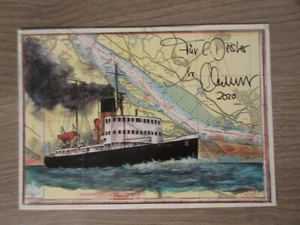 Ole West original Autogramm auf Kunstpostkarte mit Widmung / Kunst T25 - Picture 1 of 2