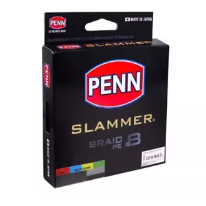PENN SLAMMER BRAID PEx8 MULTICOLOR 150M - 30LB - RRP-$39.99! - FREE SHIPPING - Picture 1 of 1